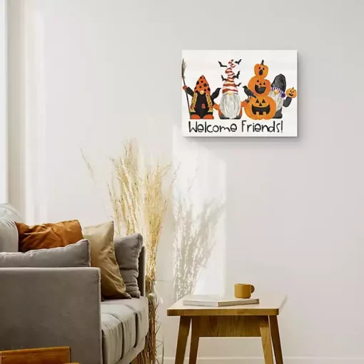 Clearance Spooky Pumpkin Gnomes Halloween Wall Art Halloween