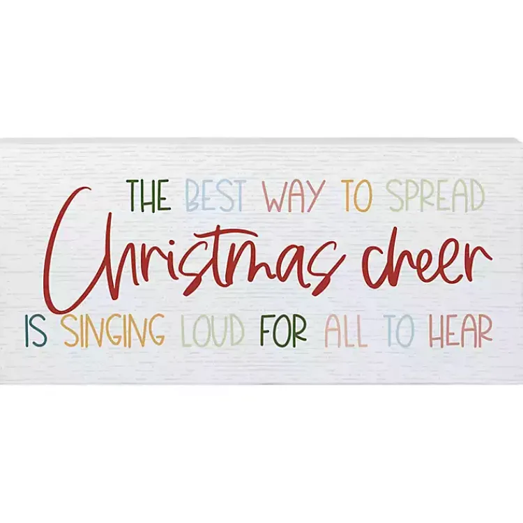 Discount Spread Christmas Cheer Wall Plaque Christmas Art & Wall Decor