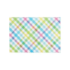 Hot Spring Blossom Plaid Placemats, Set of 6 Easter Decorations