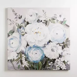 Kirklands Home Canvas Art|Spring Blue Floral Bouquet Canvas Art Print