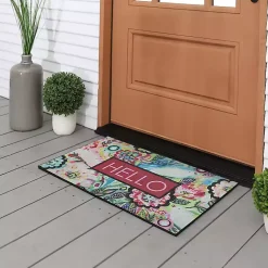 Kirklands Home Doormats|Spring Sunset Floral Doormat