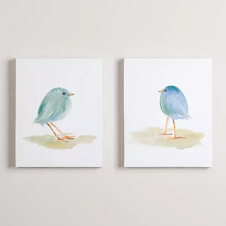 Kirklands Home Canvas Art|Springtime Birds Canvas Art Prints, Set of 2