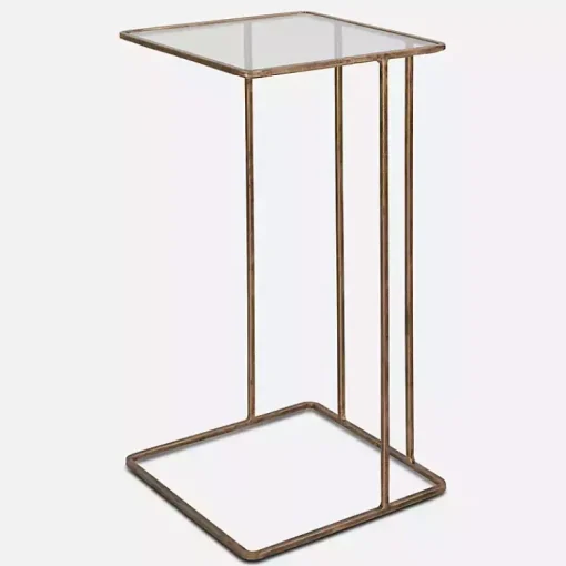 Kirklands Home Accent & End Tables|Square Camus Accent Table Gold