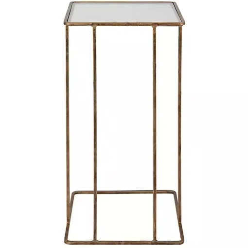 Kirklands Home Accent & End Tables|Square Camus Accent Table Gold