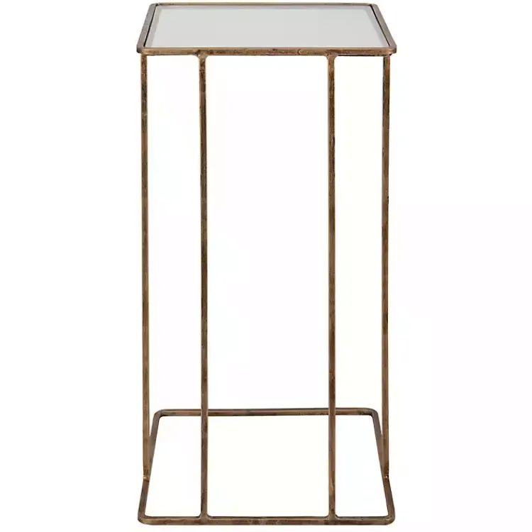Kirklands Home Accent & End Tables|Square Camus Accent Table Gold