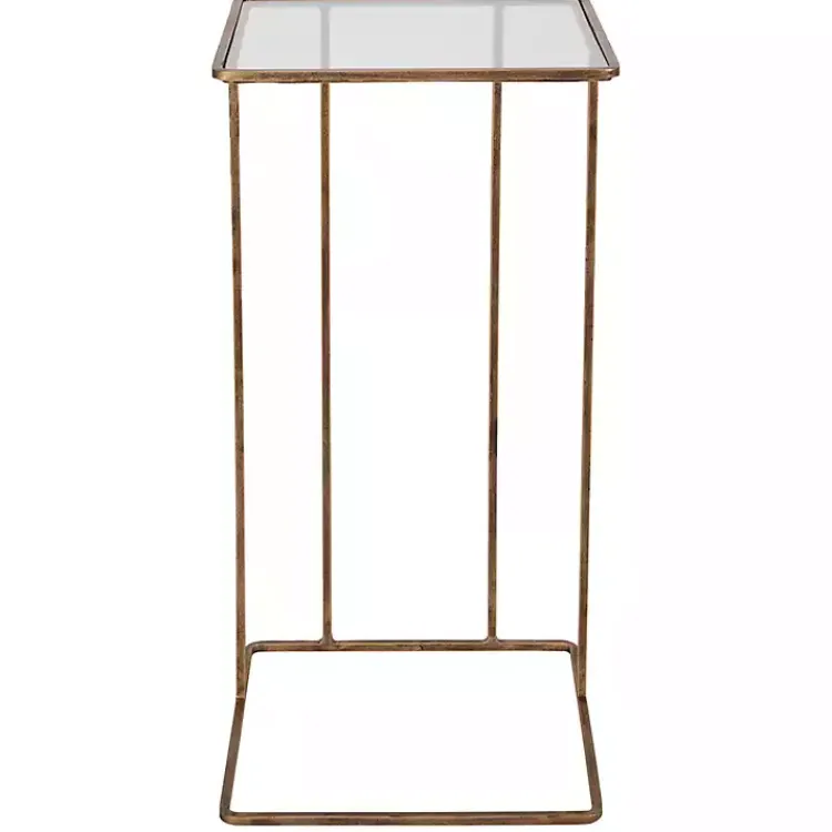 Kirklands Home Accent & End Tables|Square Camus Accent Table Gold
