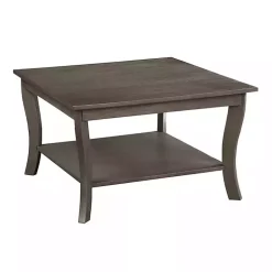 Kirklands Home Coffee Tables|Square wash Curved Legs Coffee Table Gray