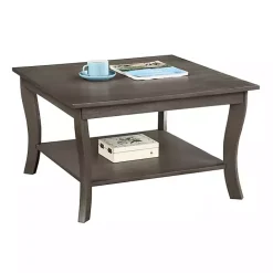 Kirklands Home Coffee Tables|Square wash Curved Legs Coffee Table Gray