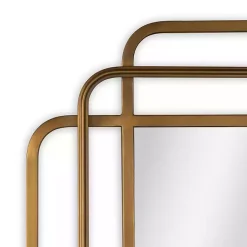 Kirklands Home Decorative Mirrors|Square Shayan Bronze Metal Wall Mirror