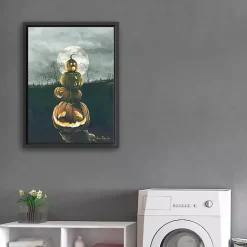 New Stacked Jack O'Lanterns Giclee Canvas Art Print Halloween