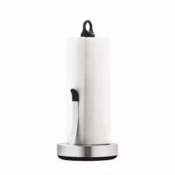 Kirklands Home Kitchen Accessories|Stainless Weighted Paper Towel Holder With Arm Silver