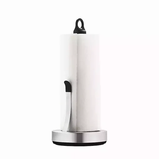Kirklands Home Kitchen Accessories|Stainless Weighted Paper Towel Holder With Arm Silver