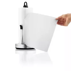 Kirklands Home Kitchen Accessories|Stainless Weighted Paper Towel Holder With Arm Silver