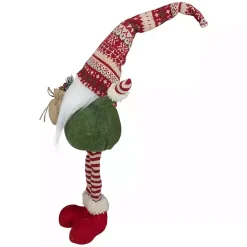 Outlet Standing Bearded Gnome Christmas Figurine Christmas Decorations