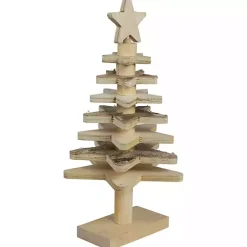 Hot Star Cutout Wooden Tabletop Christmas Tree, 16 in. Christmas Decorations