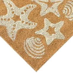 Kirklands Home Doormats|Starfish and Sand Dollars Coir Doormat