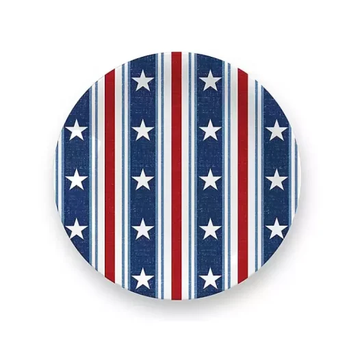 Kirklands Home Outdoor Dining|Stars and Stripes 4-pc. Melamine Appetizer Plates