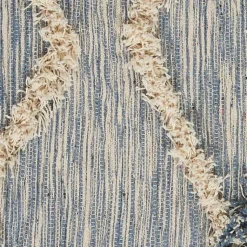 Kirklands Home Area Rugs|Steel Blue Raised Texture Chevron Runner, 2x6