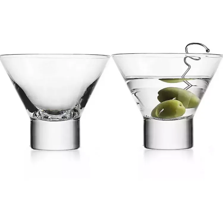 Kirklands Home Glassware & Drinkware|Stemless Martini Glasses, Set of 2 Clear