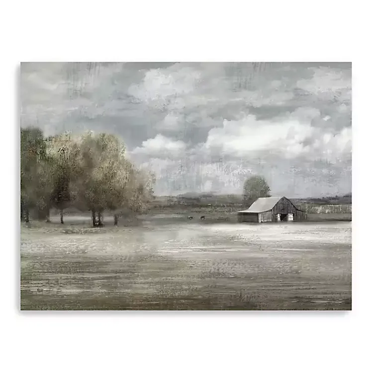 Kirklands Home Canvas Art|Still Country Quiet Canvas Art Print, 48x36 in. Gray