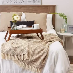 New Stone Basket Weave Throw Blankets & Throws