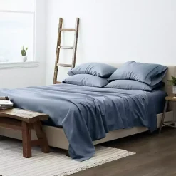 Kirklands Home Bed Sheets|Stone 6-pc. Queen Sheet Set Blue