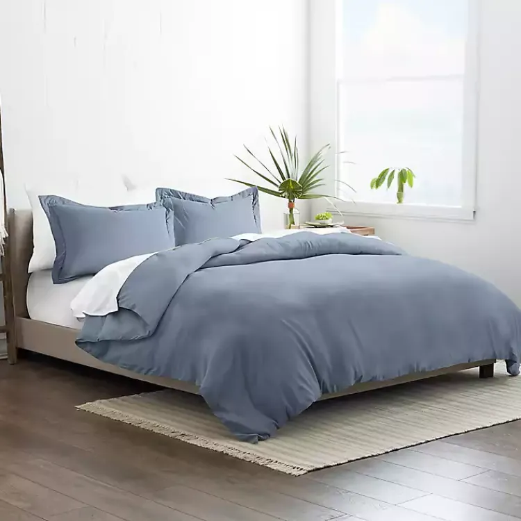 Kirklands Home Duvets|Stone 2-pc. Twin Duvet Cover Set Blue