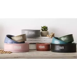 Kirklands Home Pet Dishes & Canisters|Stone Dinner & Drinks 2-pc. Pet Bowl Set, 8 in. Tan