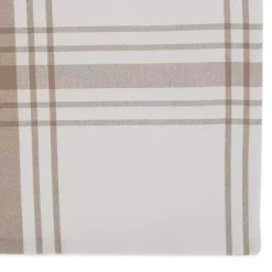Kirklands Home Table Linens|Stone Farmhouse Plaid Placemats, Set of 6 Tan