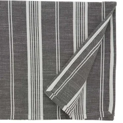 Kirklands Home Table Linens|Stone Gray Thin Striped Table Runner