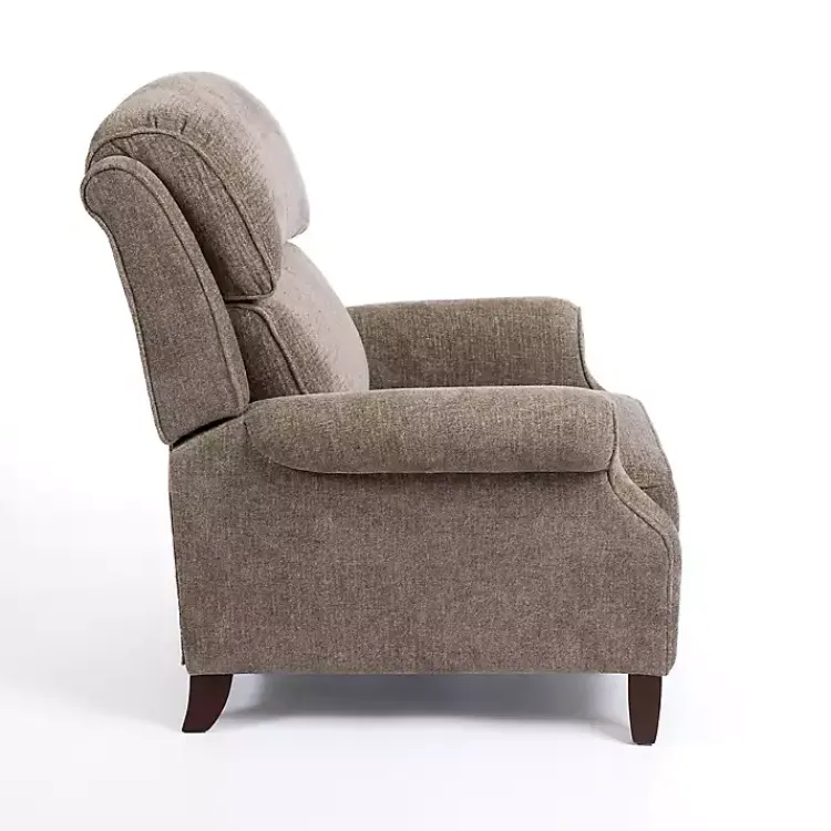 Kirklands Home Accent Chairs|Stone Handwoven Upholstered Recliner Brown