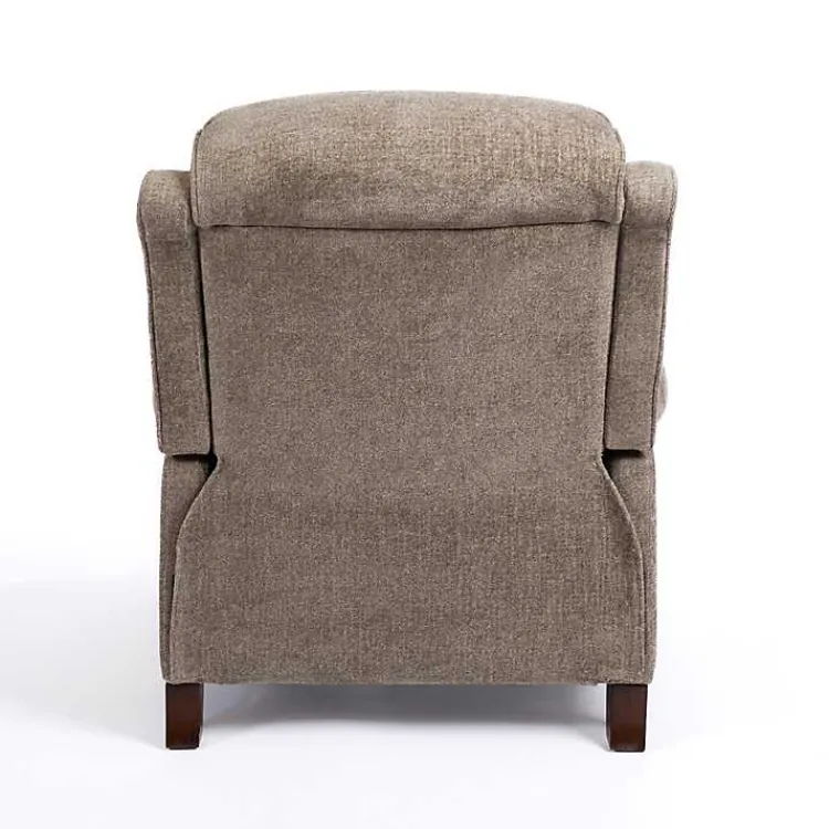 Kirklands Home Accent Chairs|Stone Handwoven Upholstered Recliner Brown