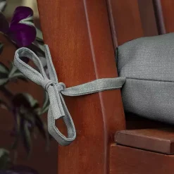 Kirklands Home Outdoor Cushions & Pillows|Stone Leala Texture Outdoor Bench Cushion Gray