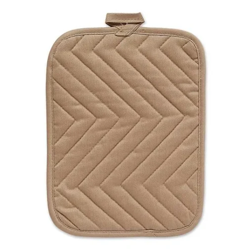 Kirklands Home Kitchen Accessories|Stone Quilted 3-pc. Potholder Set Brown