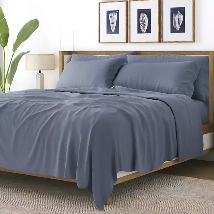Kirklands Home Bed Sheets|Stone Ultra Soft 4-pc. Twin XL Sheet Set Gray