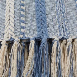 New Stonewash Braided Fringe Throw Blankets & Throws
