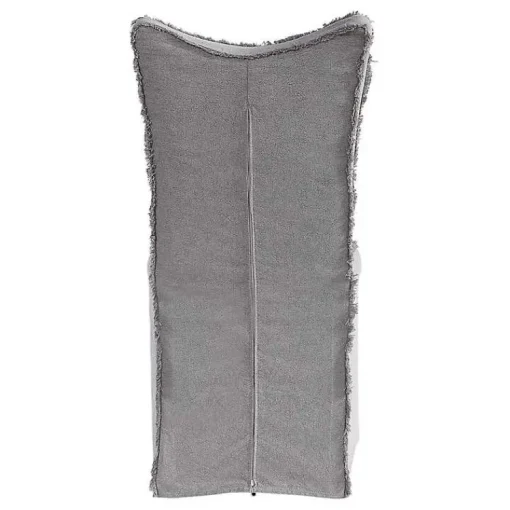 Kirklands Home Dining Chairs|Stonewash Fringe Slipcover Dining Chairs, Set of 2 Gray