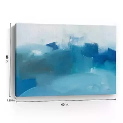 Kirklands Home Canvas Art|Stormy Seas Canvas Art Print Blue