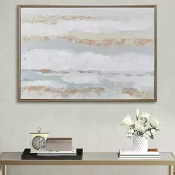 Kirklands Home Framed Art|Strato Hand Embellished Gold Foil Framed Art Print