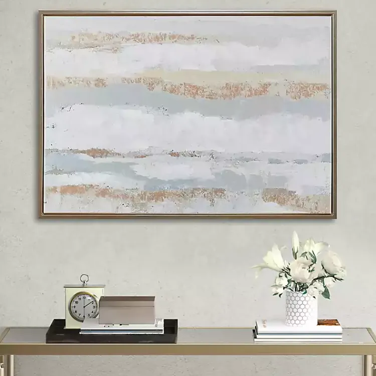 Kirklands Home Framed Art|Strato Hand Embellished Gold Foil Framed Art Print