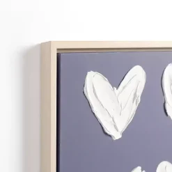 Kirklands Home Canvas Art|Stucco Hearts Framed Canvas Art Prints