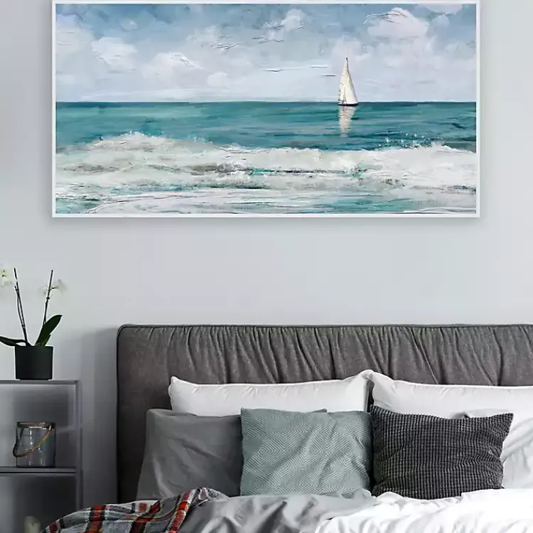 Kirklands Home Canvas Art|Summer Cay Panel Framed Canvas Art Print