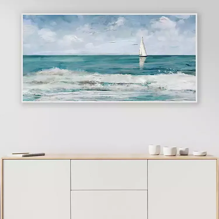 Kirklands Home Canvas Art|Summer Cay Panel Framed Canvas Art Print
