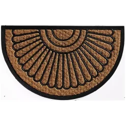 Kirklands Home Doormats|Sunburst Half Circle Coir Doormat