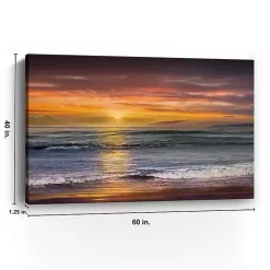 Kirklands Home Canvas Art|Sundown Descanso Beach Canvas Art Print, 60x40 in.