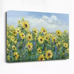 Kirklands Home Canvas Art|Sunflower Fields Forever Giclee Canvas Art Print Yellow