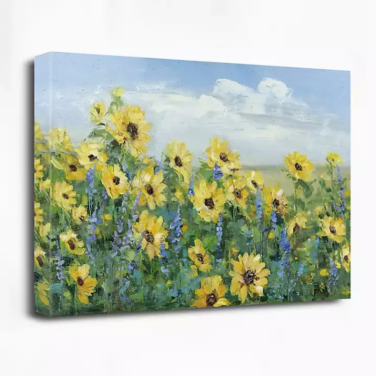 Kirklands Home Canvas Art|Sunflower Fields Forever Giclee Canvas Art Print Yellow