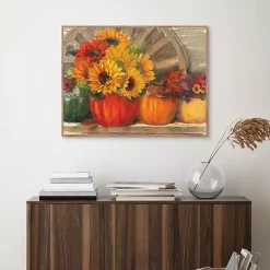 Sale Sunflower Still Life Framed Canvas Art Print Fall