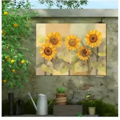 Kirklands Home Outdoor Wall Decor|Sunflower Sunshades Outdoor Canvas Art Print