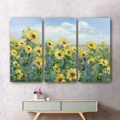 Kirklands Home Canvas Art|Sunflowers Forever Canvas Art Prints, Set of 3